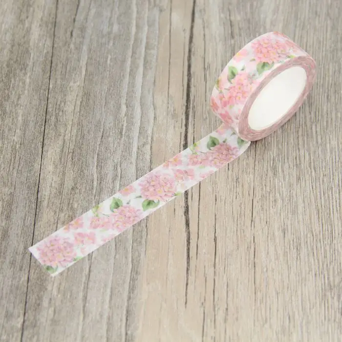 Beautiful Pink Blossom Flower Washi Tape Floral Masking Tapes