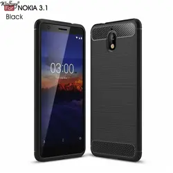 Wolfsay противоударный чехол для мобильного телефона для Nokia 3,1 чехол TA-1063 TA-1057 мягкий TPU щеткой чехол для Nokia 3 2018 Бизнес телефон Fundas Coque