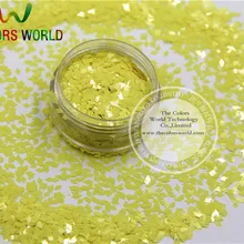 TCH301 2,0 мм Размер устойчив к растворителям мате Желтые цвета алмаз в форме ромба блеск для ногтей и других деко