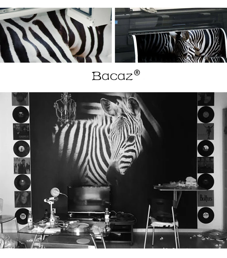 Bacaz оригинальный Черный и белый 3d животных Зебра росписи обоев для Гостиная фон 3d фото фрески наклейки обоев