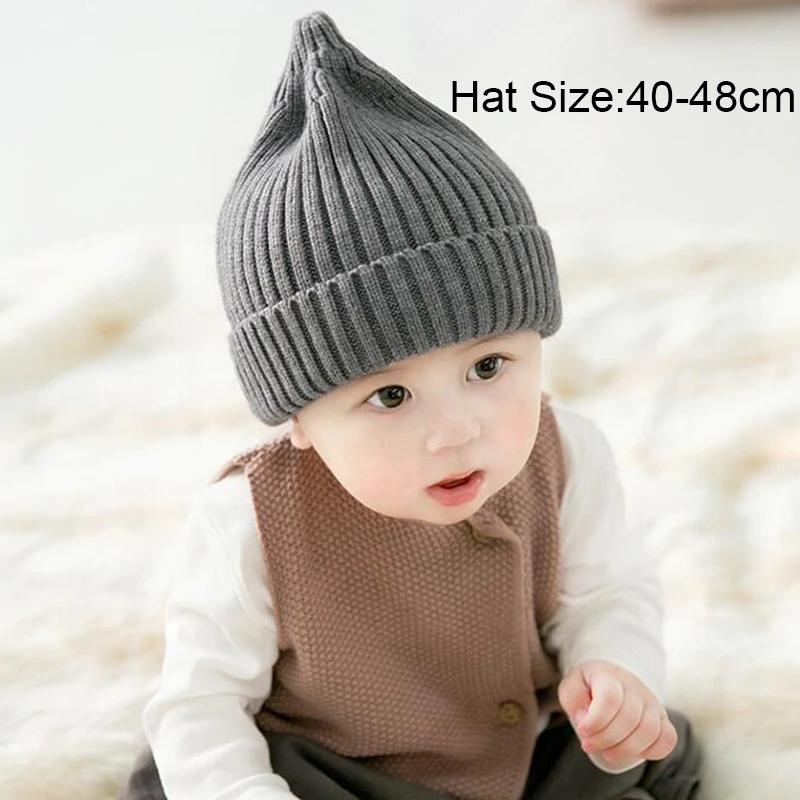 Newborn Baby Knitted Hat Baby Girl Boy Cute Winter Hats For Girls Warm Thick Caps Child Beanies Kids Hat For 3-12 Month GH661