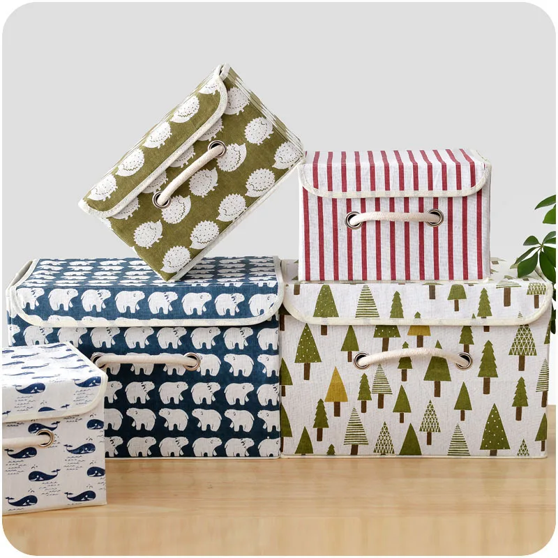 

Clothes Storage Box Foldable Bedroom Desk Makeup Case Clothes Toys Organize Boxes For Home Decor Supplies Sundries Storage Case