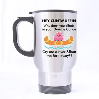 

ey ,Climb In Your Canoe Away Mug - Stainless Steel Material Travel Mugs - 14oz Funny Coffee Mug