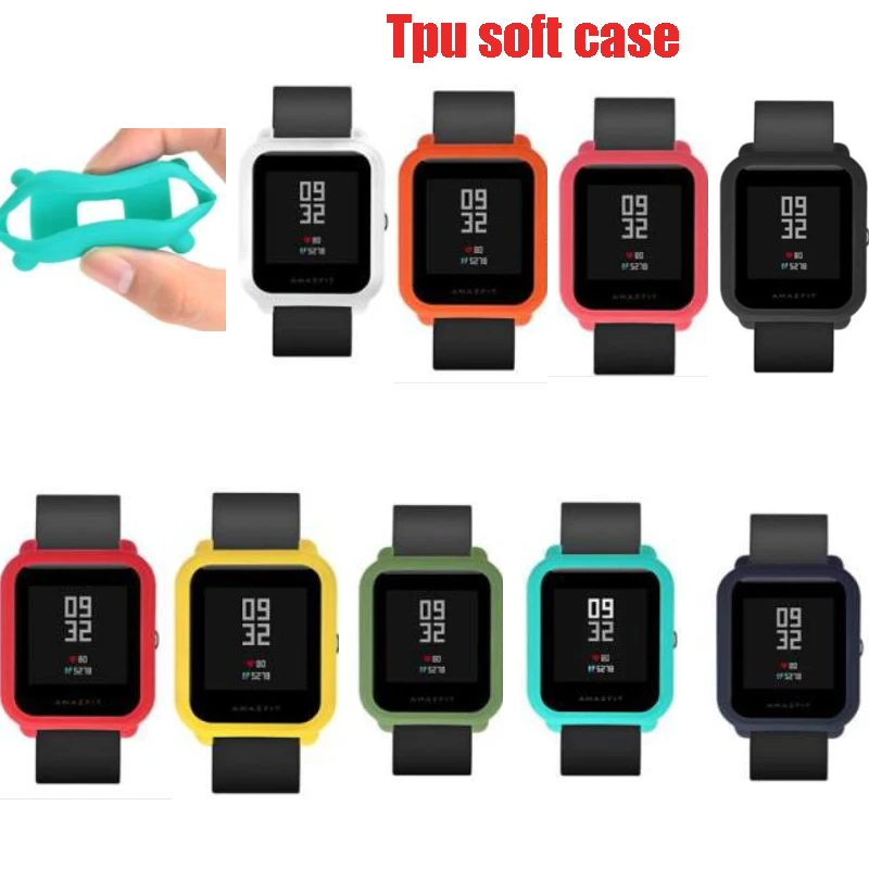 

2018 Soft TPU Protective Silicone Full Case Cover For Huami Amazfit Bip Youth Watch SmartWatch Wristband Sport
