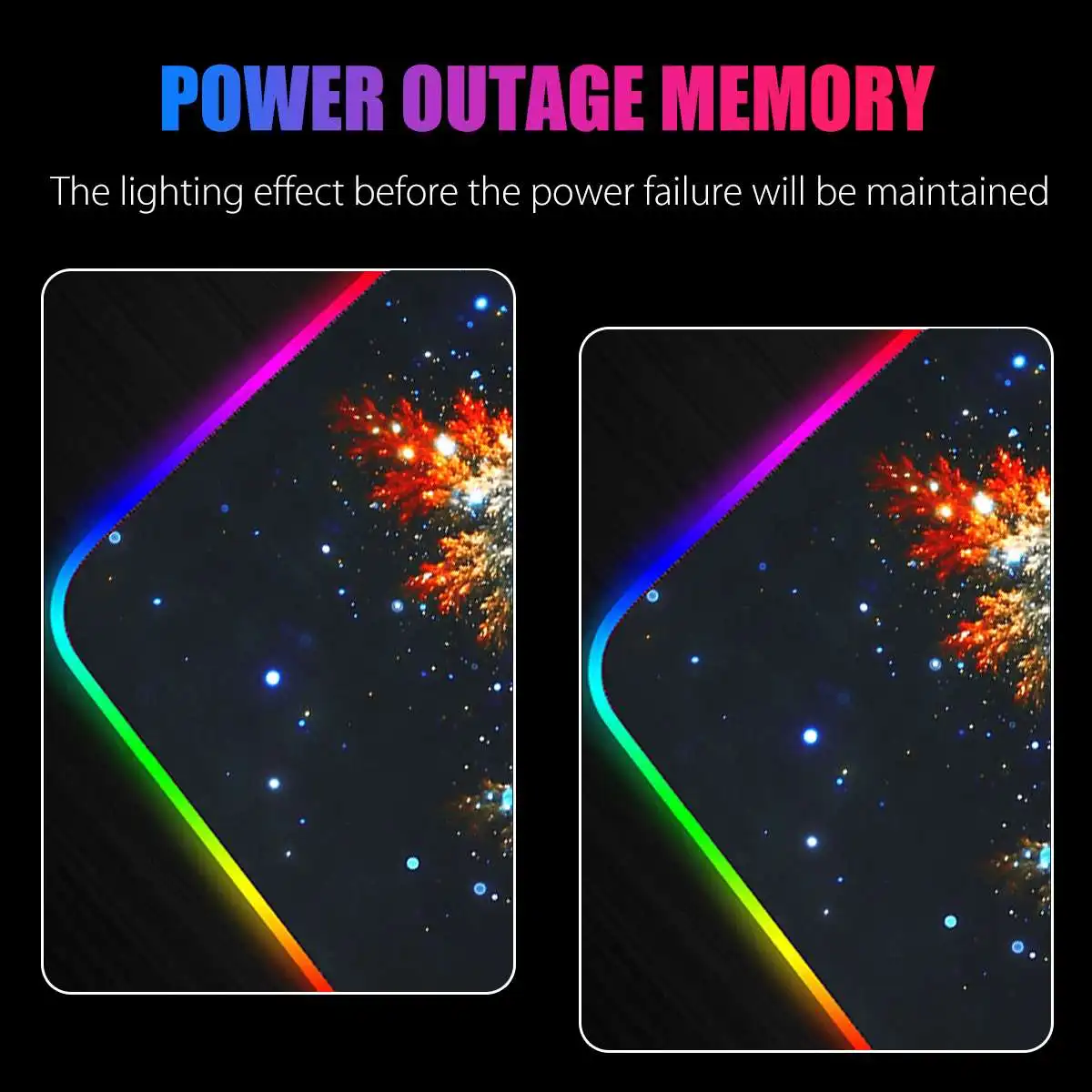  Extended LED Gaming Mouse Pad RGB Large Gamer Mousepad USB Backlit Rainbow Non-Slip Rubber Computer