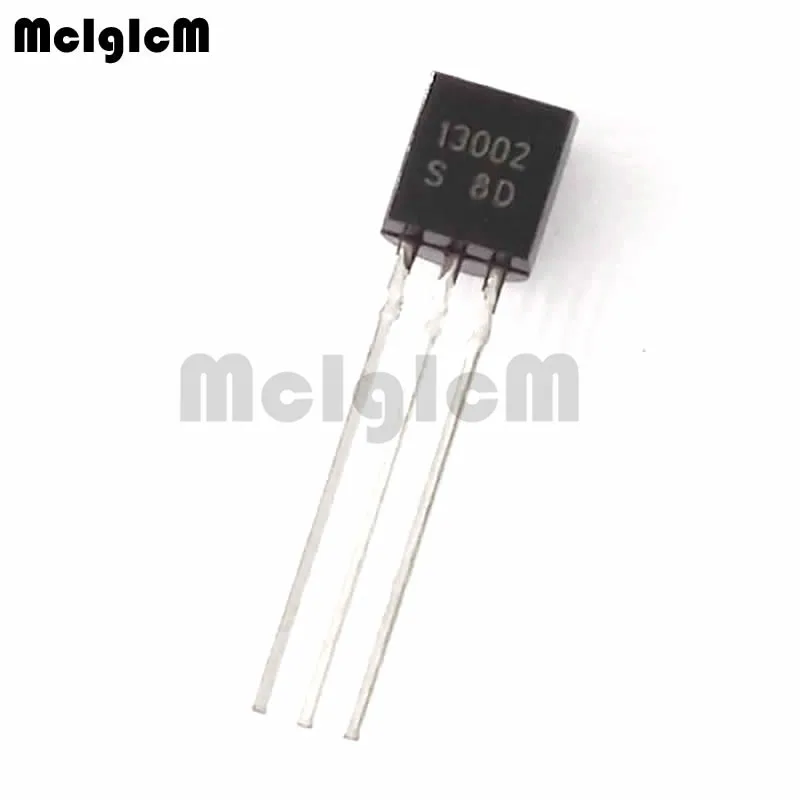 

MCIGICM 50pcs MJE13002 in-line triode transistor TO-92 1.2A 400V NPN