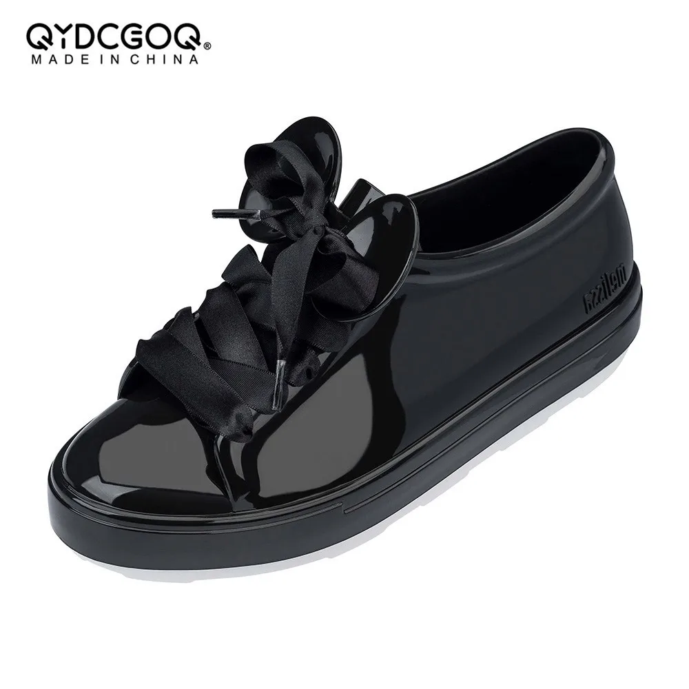

Melissa Original Mickey Ears Women Sandals Jelly Shoes 2019 Flat Sandals Beach Shoes Woman Sport Sandals Summer Shoes Shoelace