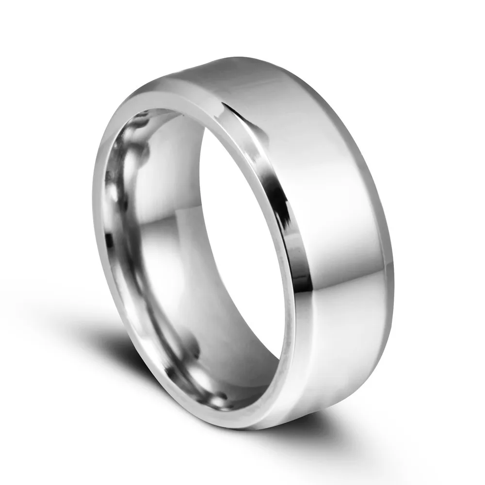 Il nuovo modo europeo e americano anello in acciaio INOX anello uomo Titanium Steel Diamond Ring
