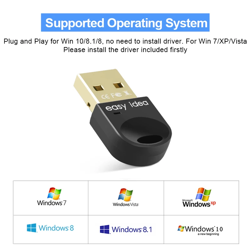 Беспроводной USB Bluetooth 5 0 адаптер PC Dongle 4 мини аудио приемник высокоскоростной