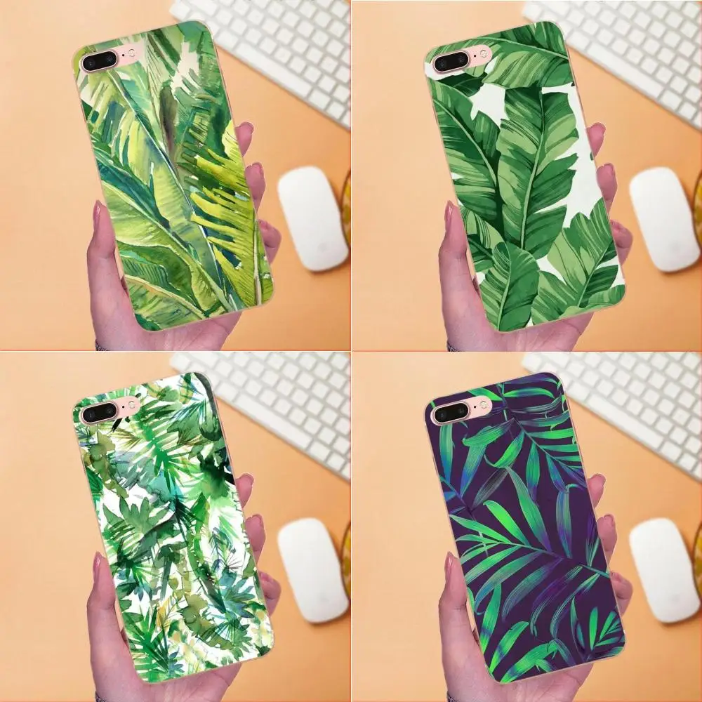 

Tropical Plants Cactus Banana Leaves Soft Case Mobile For Samsung Galaxy Note 5 8 9 S3 S4 S5 S6 S7 S8 S9 S10 mini Edge Plus Lite