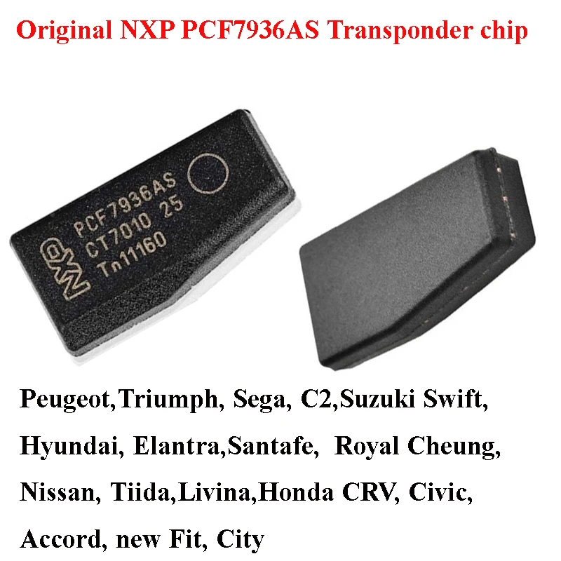 Original PCF7936AS transponder chip with original binding, universal