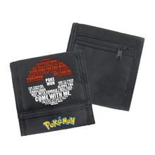 Бумажник с изображением персонажей из мультфильма Покемон карманные монстры Пикачу модные кошельки для мальчиков и девочек короткие портмоне