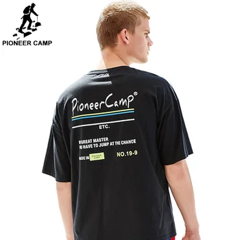 

Pioneer Camp Men's T-Shirts Printed Short Sleeve Tshirts Summer Hip Hop Casual 100% Cotton Tops Tees loose ADT901076