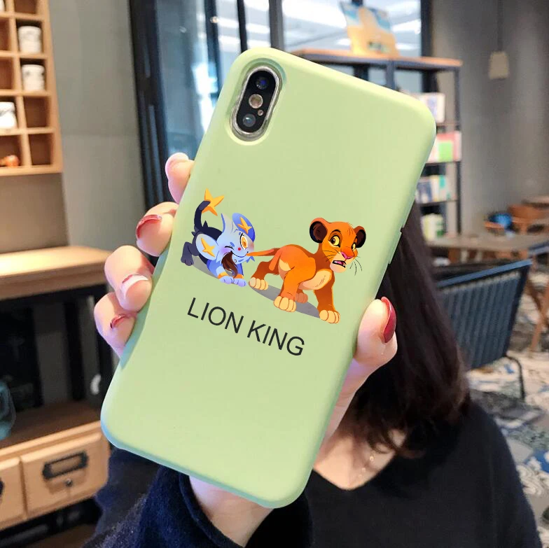 Лучший чехол с изображением короля льва из фильма, роскошный цветной Мягкий силиконовый чехол для телефона Hakuna Matata для iPhone X 8 7 6 6S Plus XR 11 pro