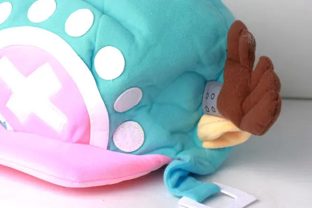 ONE PIECE Tony Tony Chopper Anime Cosplay Cap Pink&Blue Plush Hat Version 2 4