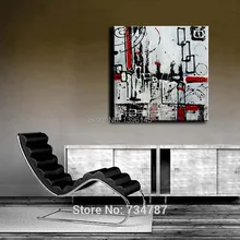 ציור שמן בעבודת יד על בד שומן כלב דקורטיבי אמנות תמונת בית תפאורה לסלון קיר ציורי תמונות של בעלי חיים(China)