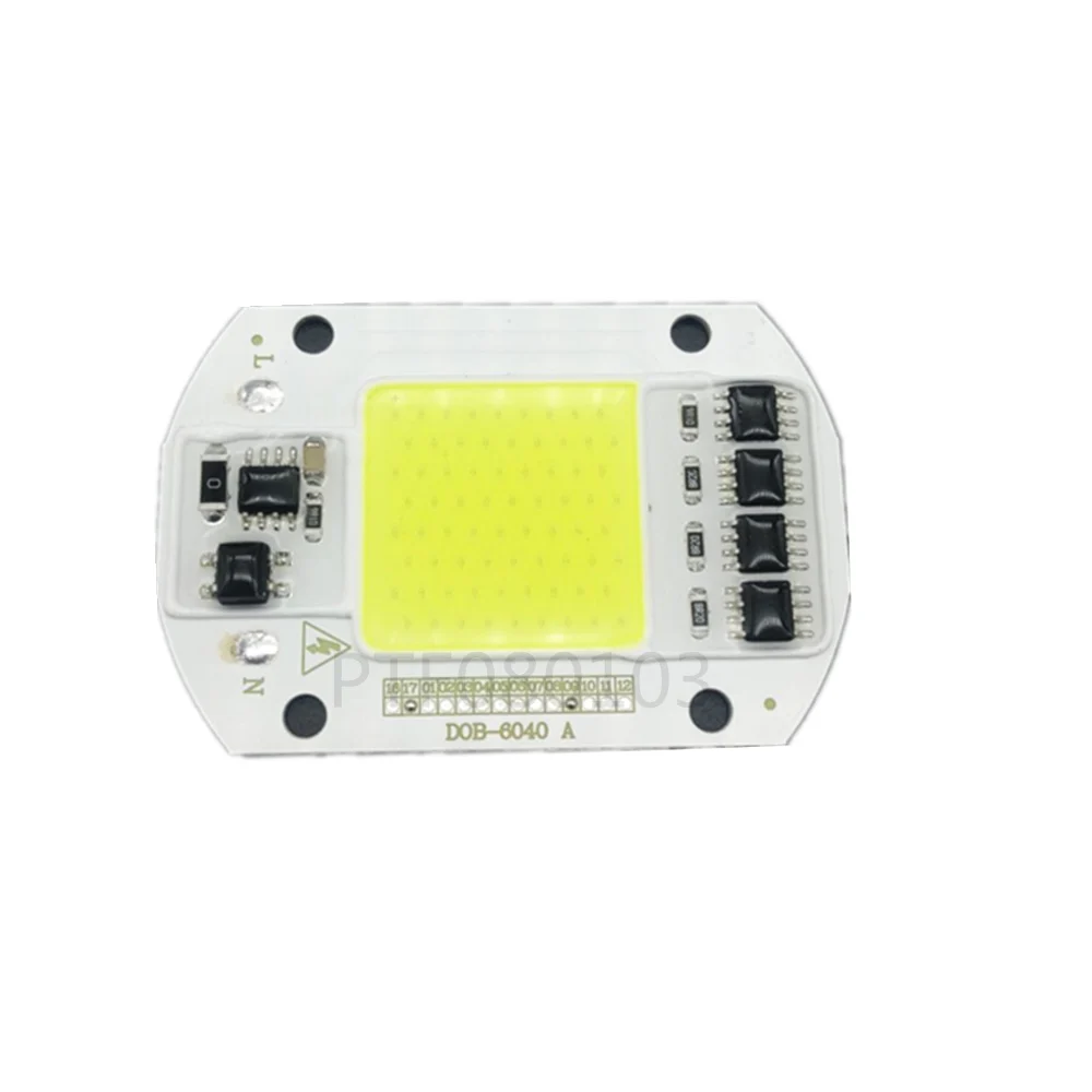 Светодиодный чип COB 50 Вт 220 В 110 вход умный IC драйвер подходит для улицы DIY