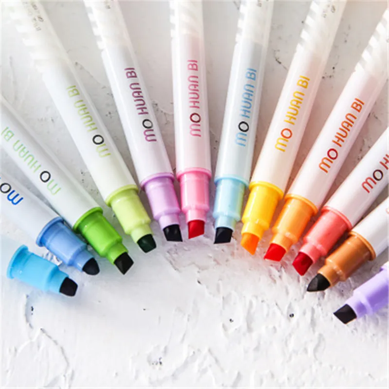 

Baby School Learning Painting Toys Children Colorful Discolorable Highlighter Paint Pen Toddlers Magic Creative Drawing Pens Toy