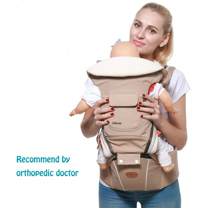 

Gabesy luxury 9 in 1 Baby Carrier Ergonomic Carrier Backpack Hipseat for newborn and prevent o-type legs sling baby Kangaroos