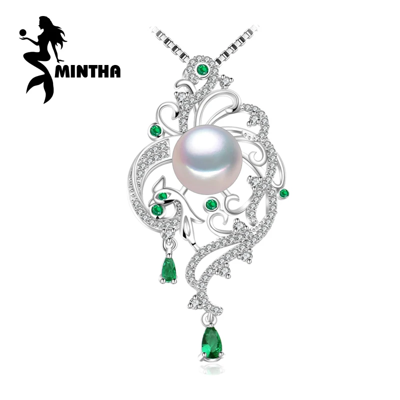 MINTHA 925 sterling silver phoenix necklace ,pearl jewelry statement necklace ,Pearl pendant for women beryl Bohemia necklace MINTHA 925 sterling silver phoenix necklace ,pearl jewelry statement necklace ,Pearl pendant for women beryl Bohemia necklace