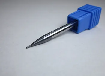 

10PCS diameter 1mm Tungsten Carbide Ball Nose End Mill HRC45 R0.5 CNC milling cutting machine tool wholesale freeshipping