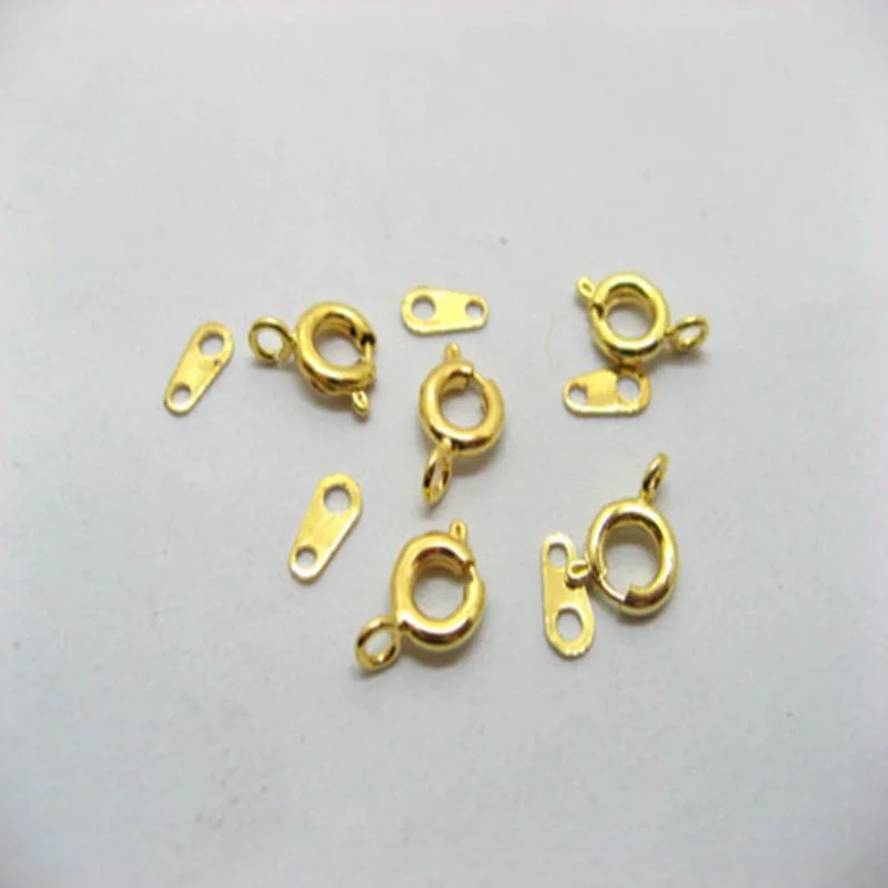 Spring ring clasps 40/50pcs connection for necklace bracelet jewelry DIY buckle Spring ring clasps 40/50pcs connection for necklace bracelet jewelry DIY buckle