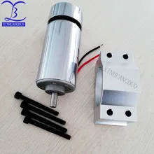 Самых популярных моделей! Высокий крутящий момент 300 Вт DC высокоскоростной Шпиндельный Мотор 12-48 В DC 12000 об/мин+ 52 мм крепежный кронштейн для PCB CNC Mahine