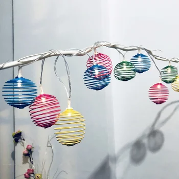 

Easter Round Multiple Color Spring Ball led String Lights Festival Party Home Decoration powered by AA battery box ,easter decor