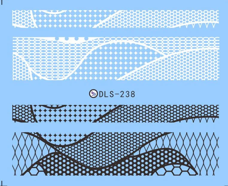 5 листов 3D наклейки для ногтей смешанные цветные дизайнерские наклейки для ногтей Переводные картинки корейский женский макияж водные тату Маникюр Инструмент DLS229-242 - Цвет: DLS238 5sheet