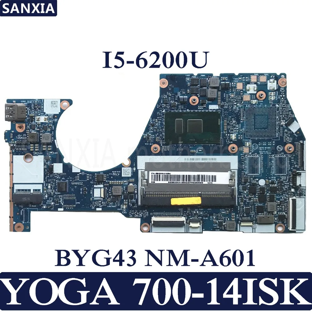 KEFU BYG43 NM A601 Laptop motherboard for Lenovo YOGA 700 14ISK Test original mainboard I5 6200U