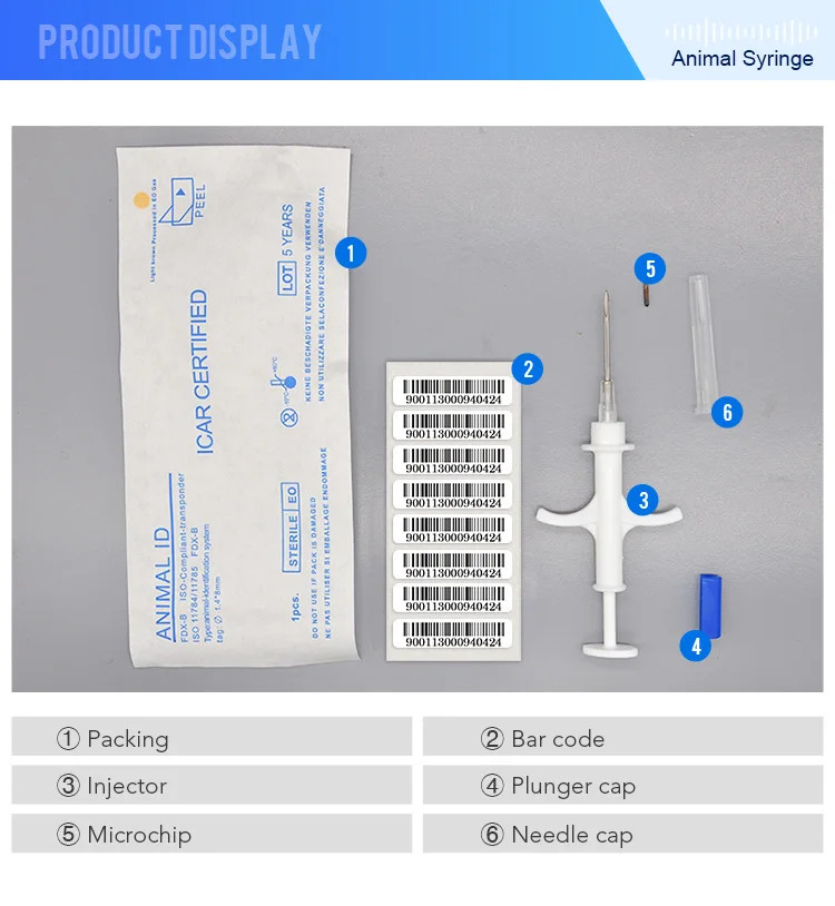 RFID ID Cão de Estimação Seringa FID