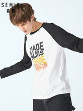 SEMIR Men long sleeve t-shirt 2019 autumn new round neck cotton bottoming tshirt man hit color youth t shirt tide SEMIR Men long sleeve t-shirt 2019 autumn new round neck cotton bottoming tshirt man hit color youth t shirt tide