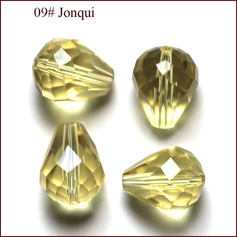 100pcs/Bag 48 Faceted 8x6 10x8 12x10mm Teardrop Crystal Glass Quartz Drop Beads Top AAA Grade Quality for Jewelry Making AAA12|beaded flowers
