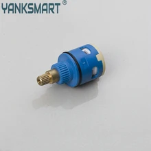 Кран для раковины, кран, картридж, клапан Yanksmart FX008, синий, бежевый, горячий и холодный смеситель, вентиль кранов, картридж