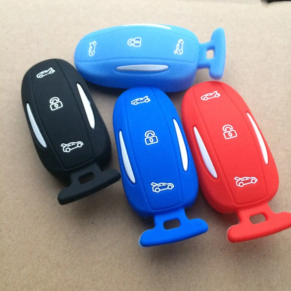 Us 35 30 Offzad Silicone Car Key Cover Case For Tesla Model X 2 Button Key Cover In Key Case For Car From Automobiles Motorcycles On Aliexpress