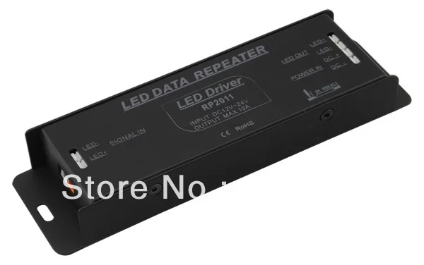 

Free Shipping LED DATA REPEATER 1 Ch power Amplifier Input DC12-24V Constant Voltage Single Ch Output<12A Mdl:RP2011