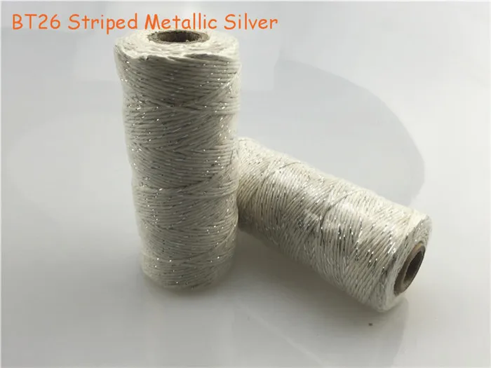 BT26 Striped Metallic Silver