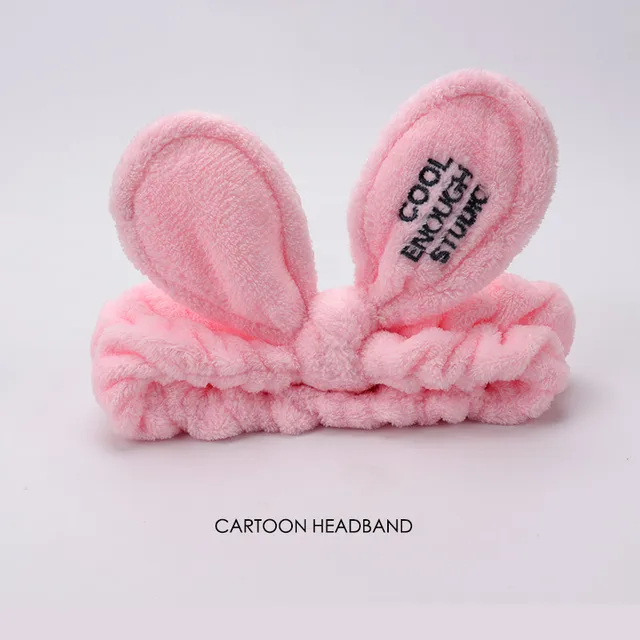 58 Styles Hair Bands for Women and Girls Makeup Mask Stretch Hair Band Cat Rabbit Ears Headdress Cartoon Hair Accessories A185-14