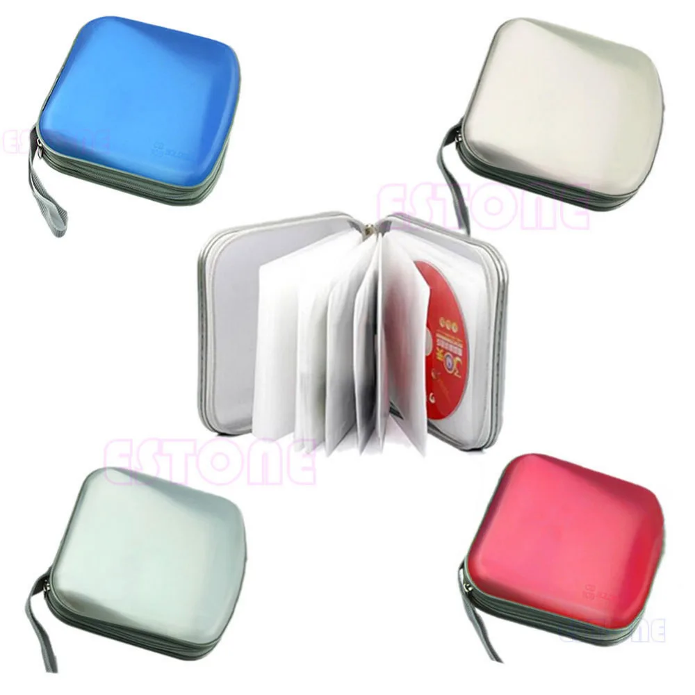 Горячие 40 Новый Диск CD VCD DVD сумка Пластик Box Кошелек для хранения Альбом Organizer-Q84A
