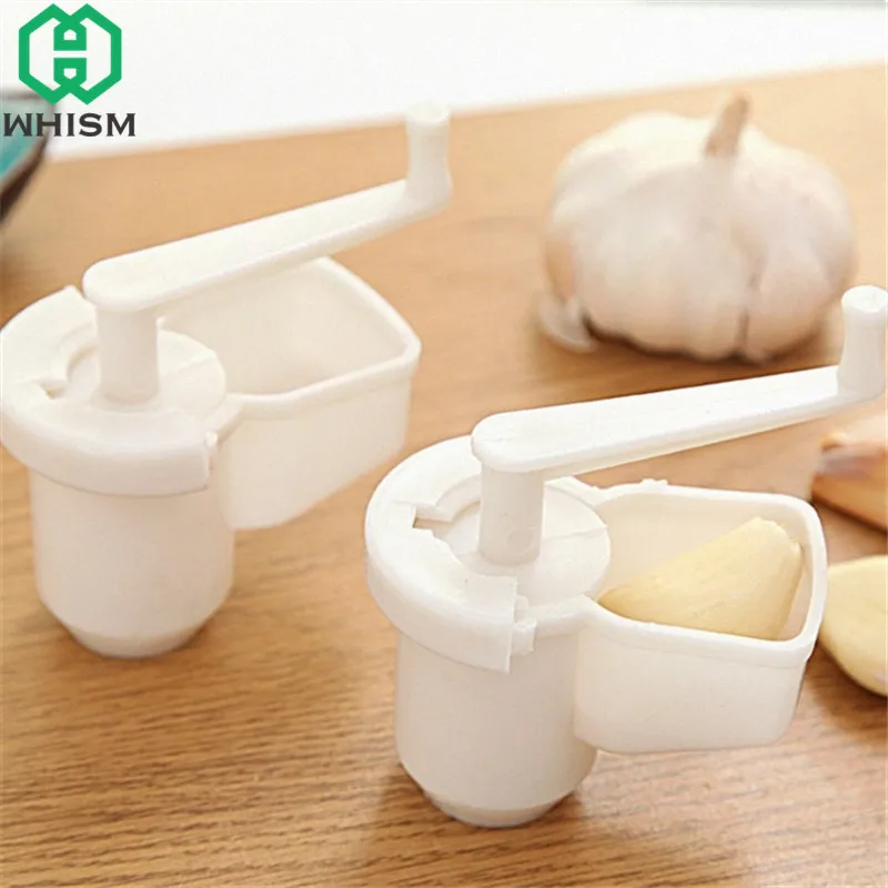 

WHISM Manual Rotate Garlic Crusher Alho Grinding Tool Garlic Rotary Graters Plastic Garlic Chopper Cooking Tools Kitchen Gadgets