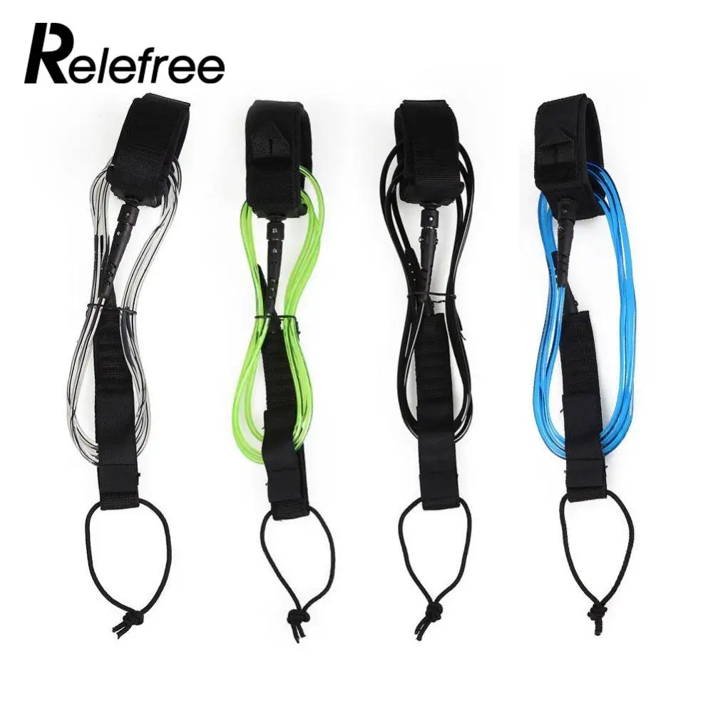 New Surfboard Leash TPU Surfing Board Foot Rope 6ft5.5mm Straight Leash
