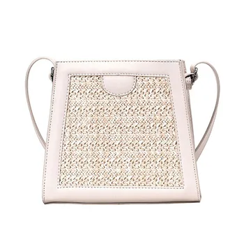 

NEW-Women'S Style Tote Summer Woven Chain Bag New Mini Messenger Shoulder Bag Pu Soft Clutch Bag Crossbody