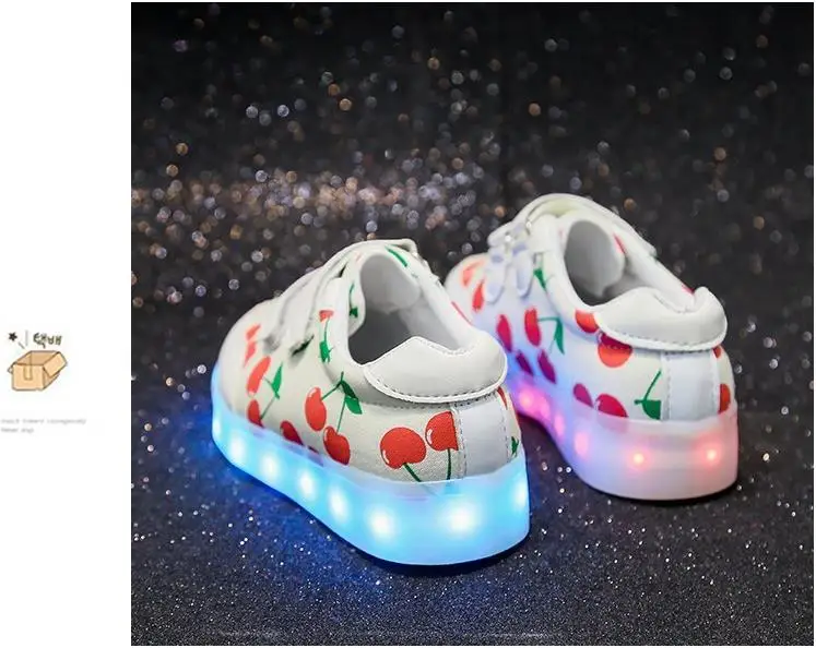 Милая детская обувь свет светодиодные светящиеся кеды для мальчиков и девочек зарядка через usb Спортивная повседневная детей светящиеся