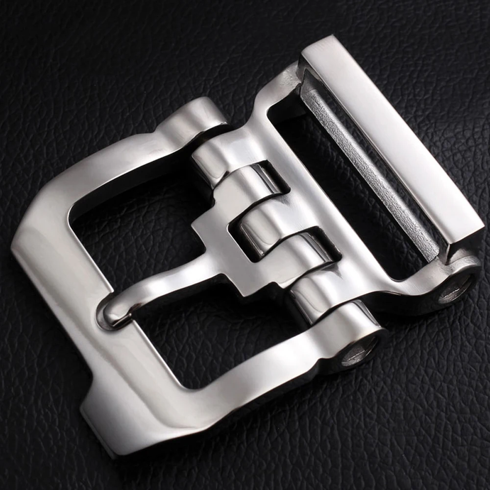Stainless steel 40mm inner width man leather craft tactical belt buckle hardware accessories