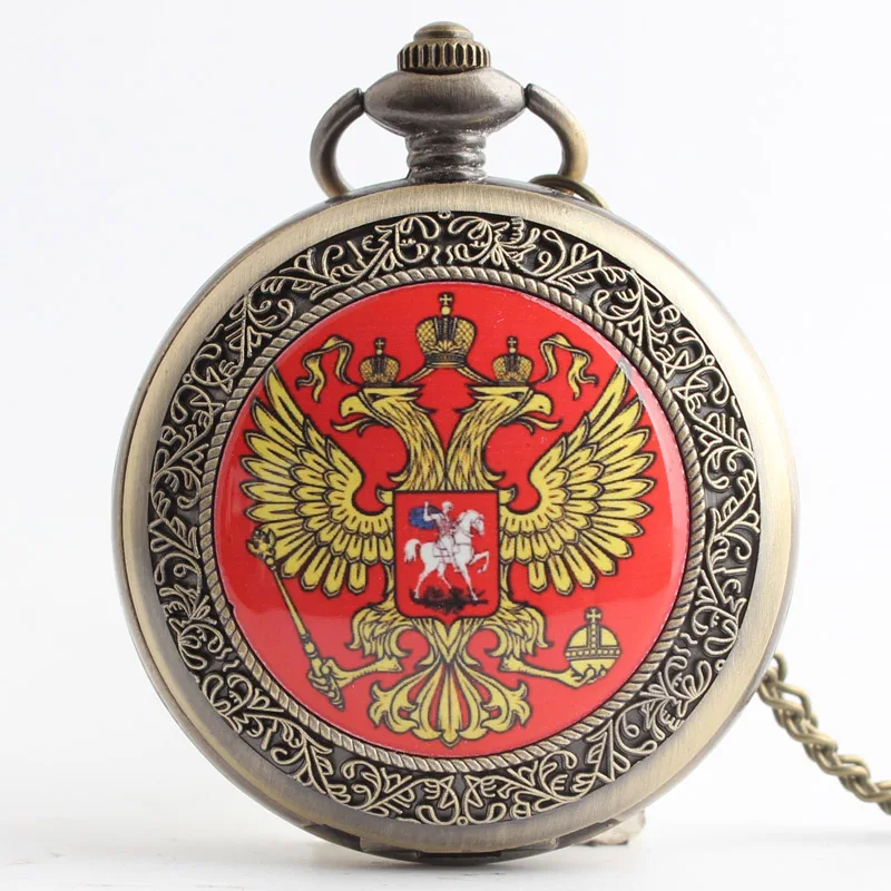 Pocket & Fob Watches Bronze Russia National Emblem Design Quartz Pocket Watch Pendant Chain Necklace for Women/Men Watch Gift Pocket & Fob Watches Bronze Russia National Emblem Design Quartz Pocket Watch Pendant Chain Necklace for Women/Men Watch Gift