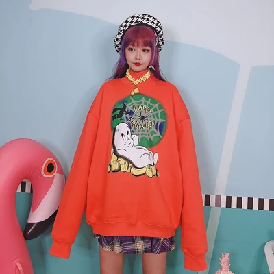 

2019 the new girl's old little ghost, the sweatshirt the strange girl velvet hoodies