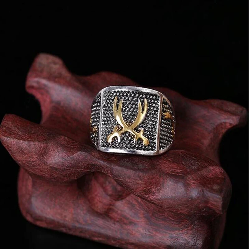 Islam Arab Middle Eastern Religious Rings for Men Women Antique Silver