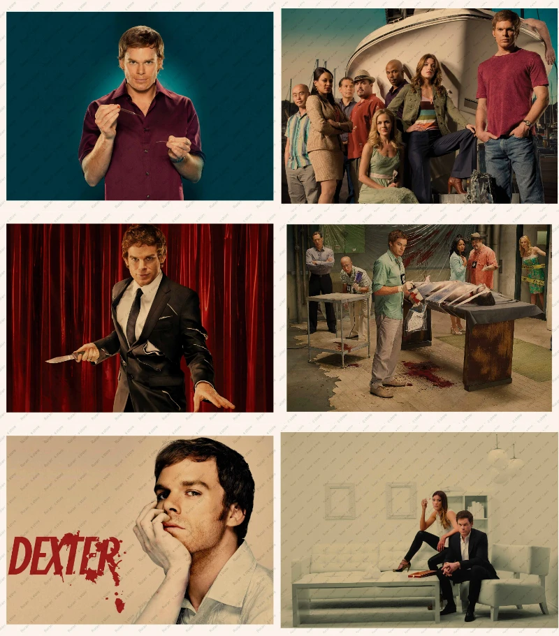 

Dexter Dexter Morgan Debra Morgan Decorative paintings Kraft Poster Retro Poster Wall stickers