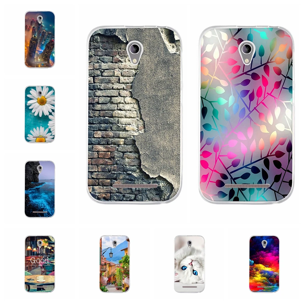 

For ZTE Blade L110 A110 Phone Case Soft TPU Silicone For ZTE Blade L110 Cover Cute Animal Patterned For ZTE Blade A110 Shell