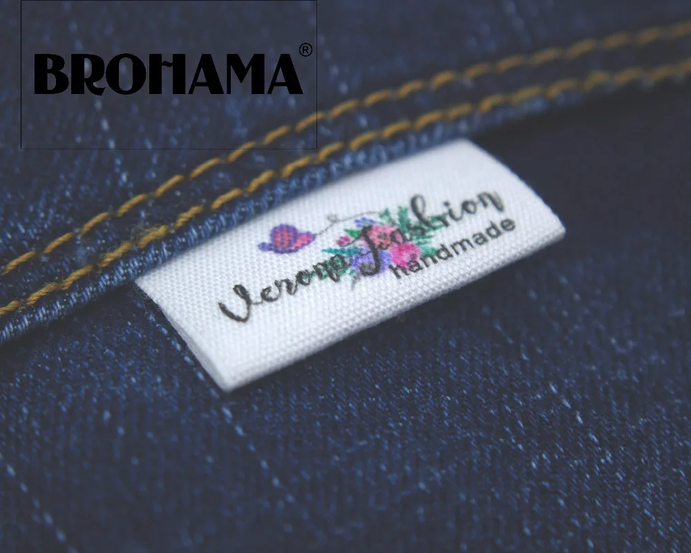 

Custom folding labels / custom brand labels, clothing labels, Handmade Button, Butterfly label (MD008)